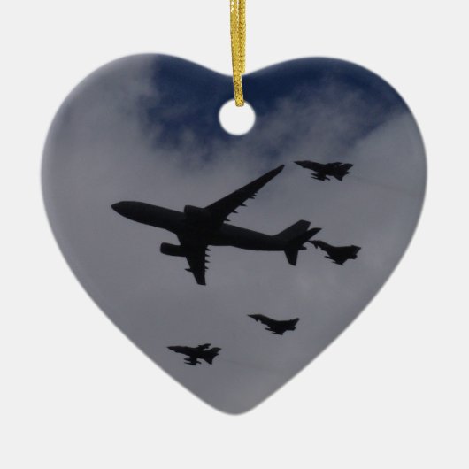 Voyager und Taifune Keramik Ornament (Vorne)