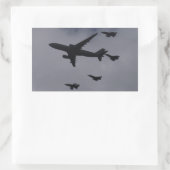 Voyager und Taifune Rechteckiger Aufkleber (Tasche)