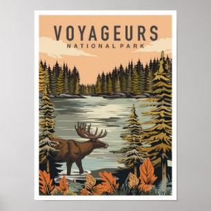 Voyageurs National Park Minnesota Reise Poster