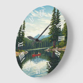 Voyageurs National Park Minnesota Travel Große Wanduhr (Winkel)