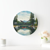 Voyageurs National Park Minnesota Travel Große Wanduhr (Zuhause)