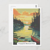 Voyageurs National Park, Minnesota USA Postkarte (Vorne/Hinten)