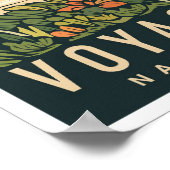 Voyageurs National Park Minnesota USA Travel Poster (Ecke)