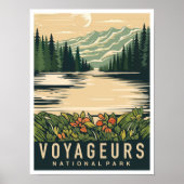 Voyageurs National Park Minnesota USA Travel Poster (Vorne)