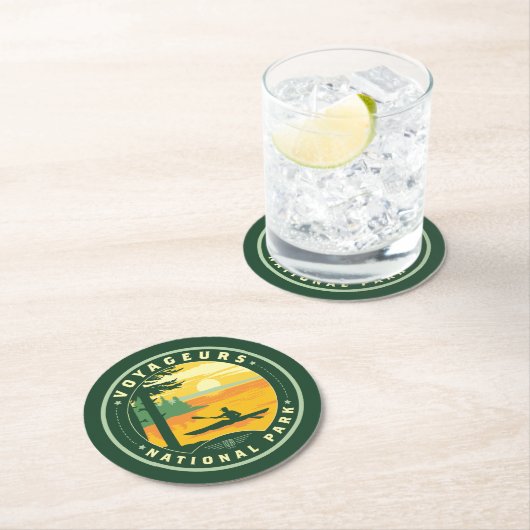 Voyageurs National Park Runder Pappuntersetzer (Vor Ort)