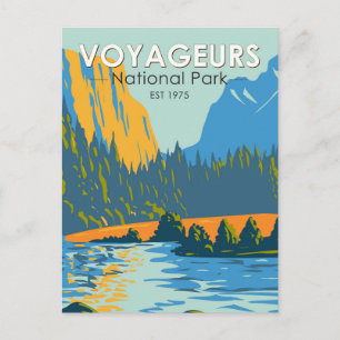 Voyageurs National Park Vintage Postkarte