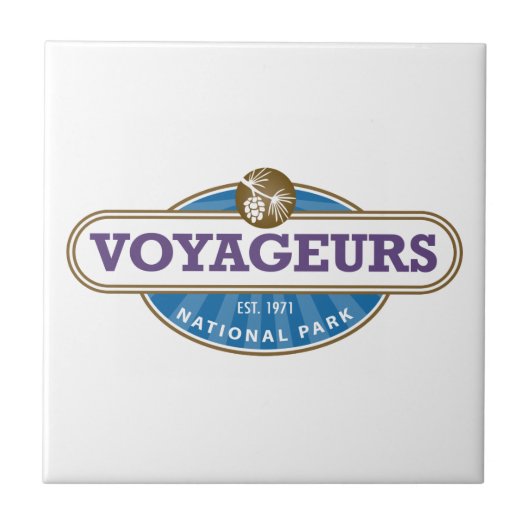 Voyageurs Nationalpark Fliese (Vorderseite)