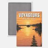 Voyageurs Nationalpark Minnesota Magnet (Vorderseite/Rückseite)