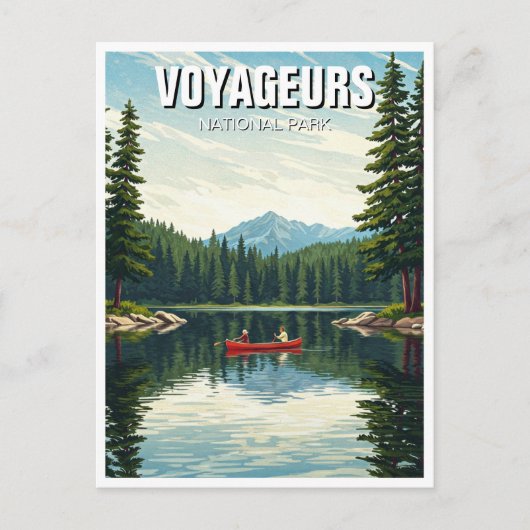 Voyageurs Nationalpark Minnesota Postkarte (Vorderseite)