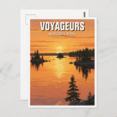 Voyageurs Nationalpark Minnesota Postkarte (Vorne/Hinten)