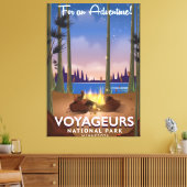 Voyageurs Nationalpark Minnesota Reiseplakat Leinwanddruck (Insitu (Wohnzimmer))