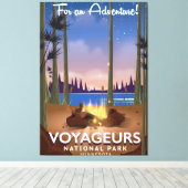 Voyageurs Nationalpark Minnesota Reiseplakat Leinwanddruck (Insitu (Holzboden))