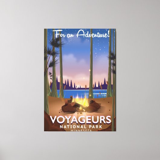 Voyageurs Nationalpark Minnesota Reiseplakat Leinwanddruck (Vorderseite)