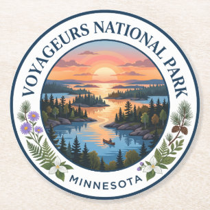 Voyageurs-Nationalpark Minnesota Runder Pappuntersetzer