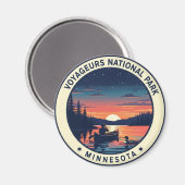 Voyageurs Nationalpark Minnesota Sunset Magnet (Vorderseite/Rückseite)