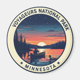 Voyageurs Nationalpark Minnesota Sunset Magnet