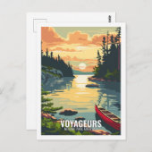 Voyageurs Nationalpark Minnesota USA Postkarte (Vorne/Hinten)