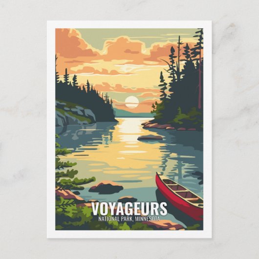 Voyageurs Nationalpark Minnesota USA Postkarte (Vorderseite)