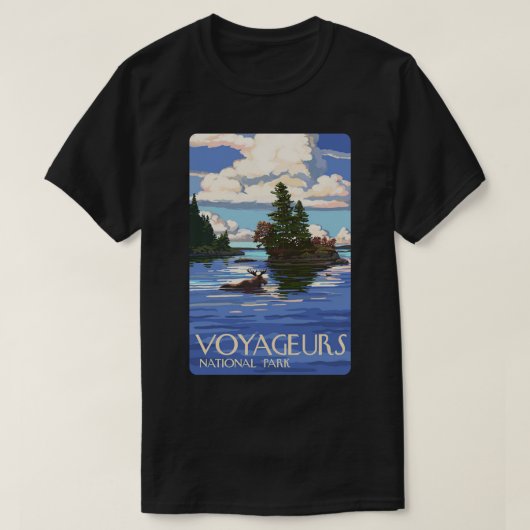 Voyageurs Nationalpark Minnesota, USA Travel Deca T-Shirt (Design vorne)