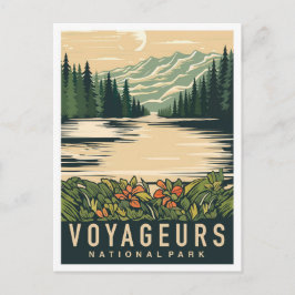 Voyageurs Nationalpark Minnesota USA Travel Postkarte