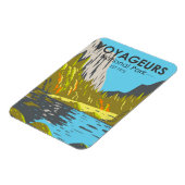 Voyageurs Nationalpark Minnesota Vintag Magnet (Linke Seite)