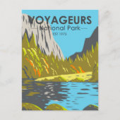 Voyageurs Nationalpark Minnesota Vintag Postkarte (Vorderseite)