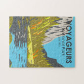 Voyageurs Nationalpark Minnesota Vintag Puzzle (Horizontal)