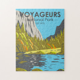 Voyageurs Nationalpark Minnesota Vintag Puzzle