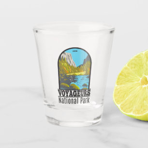 Voyageurs Nationalpark Minnesota Vintag Schnapsglas