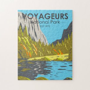 Voyageurs Nationalpark Minnesota Vintage Puzzle