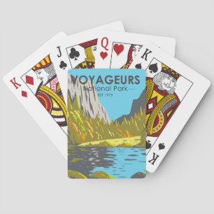 Voyageurs Nationalpark Minnesota Vintage Spielkarten