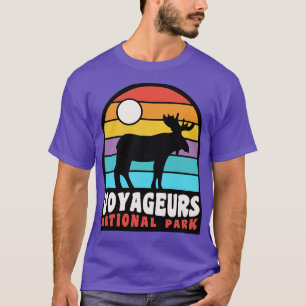 Voyageurs Nationalpark Moose Minnesota Abzeichen T-Shirt