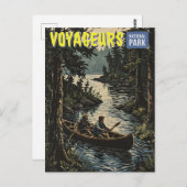 Voyageurs Nationalpark Postkarte (Vorne/Hinten)