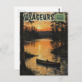 Voyageurs Nationalpark Postkarte (Vorne/Hinten)