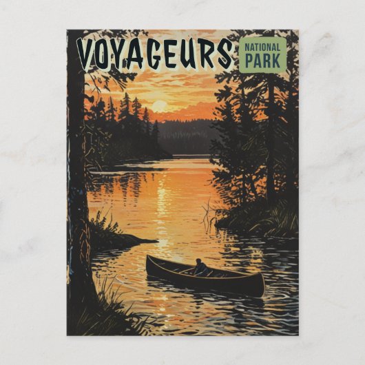 Voyageurs Nationalpark Postkarte (Vorderseite)