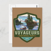Voyageurs Nationalpark Postkarte (Vorne/Hinten)