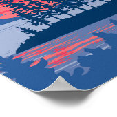 Voyageurs Nationalpark Rainy Lake Illustration Poster (Ecke)