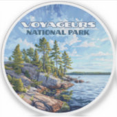 Voyageurs Nationalpark Rainy Lake Minnesota Aufkleber (Vorderseite)