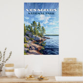 Voyageurs Nationalpark Rainy Lake Minnesota Poster (Küche)