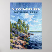 Voyageurs Nationalpark Rainy Lake Minnesota Poster (Vorne)