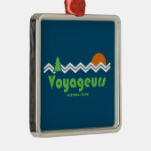 Voyageurs Nationalpark Retro Ornament Aus Metall (Rechts)
