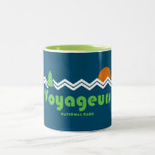 Voyageurs Nationalpark Retro Zweifarbige Tasse (Mittel)