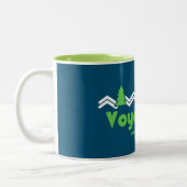 Voyageurs Nationalpark Retro Zweifarbige Tasse (Links)