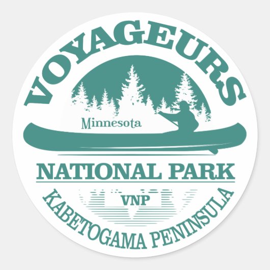 Voyageurs Nationalpark Runder Aufkleber (Vorderseite)