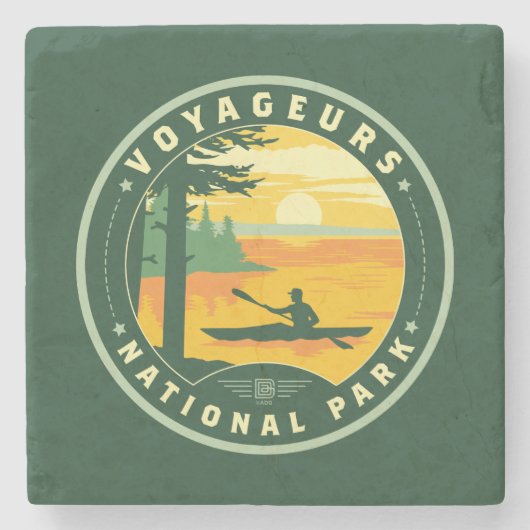 Voyageurs Nationalpark Steinuntersetzer (Vorderseite)
