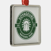 Voyageurs Nationalpark Sun Trees Ornament Aus Metall (Rechts)