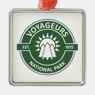 Voyageurs Nationalpark Sun Trees Ornament Aus Metall