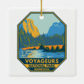Voyageurs Nationalpark Vintag Keramikornament (Rückseite)
