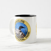 Voyageurs Nationalpark Zweifarbige Tasse (Vorderseite Links)