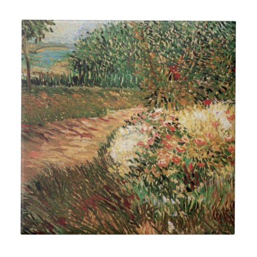 Voyer d'Argenson Park Asnieres von Vincent van Gog Fliese (Vorderseite)